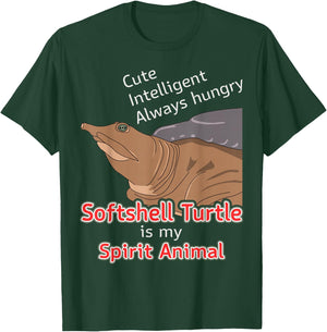 Softshell Turtle Apalone Spirit Animal Softshell T-Shirt - T-Shirt | Forest