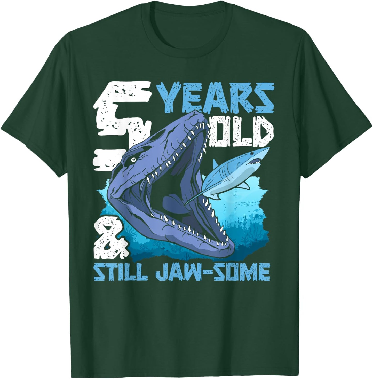 Marine Reptile Mosasaur Paleontology Prehistoric Mosasaurus T-Shirt - T-Shirt | Forest