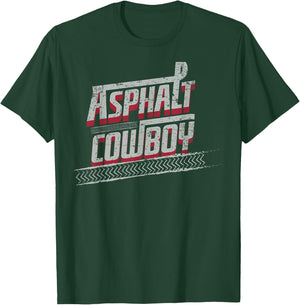 Asphalt Cowboy Cool Truck Driver Design Trucker T-Shirt - T-Shirt | Forest