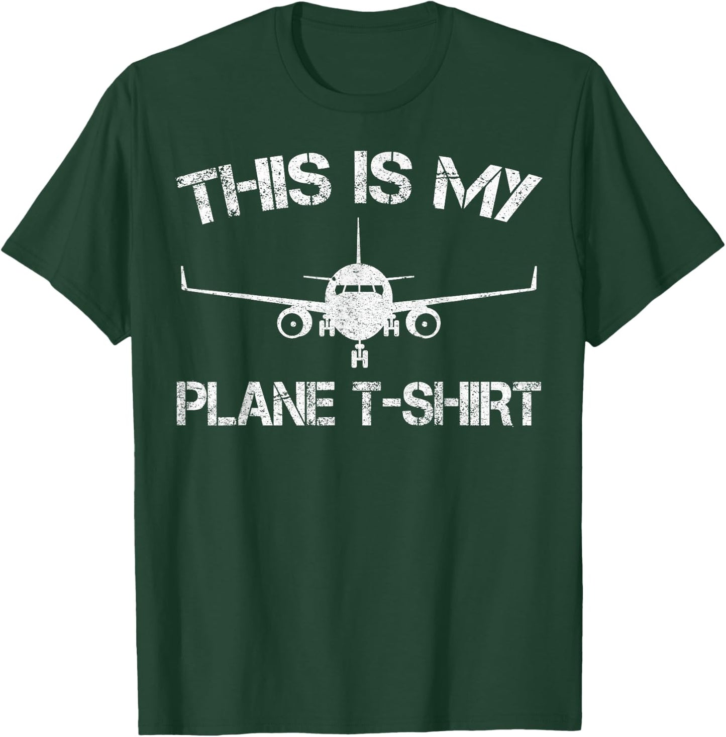 This is My Plane Airplane Pilot Gifts T-Shirt - T-Shirt | Forest