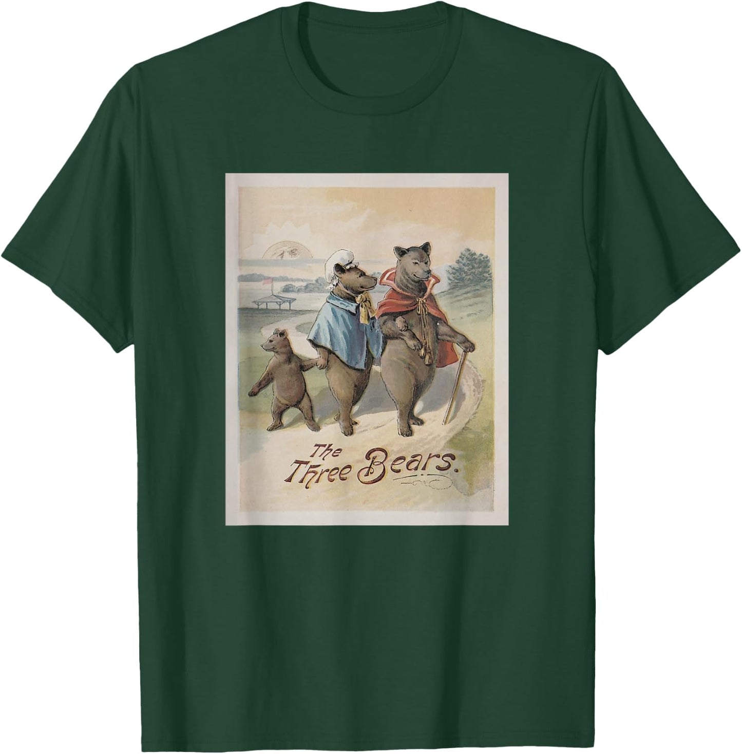 Goldilocks and The Three Bears Book Cover T-Shirt - T-Shirt | Forest