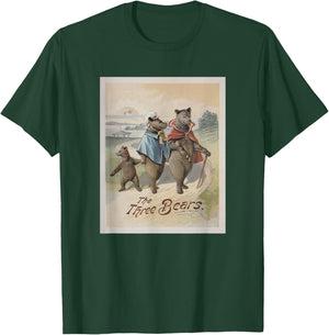 Goldilocks and The Three Bears Book Cover T-Shirt - T-Shirt | Forest