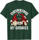 Cute Wine Gnomes Loves Drinking With My Gnomies Funny Gnome T-Shirt - T-Shirt | Forest