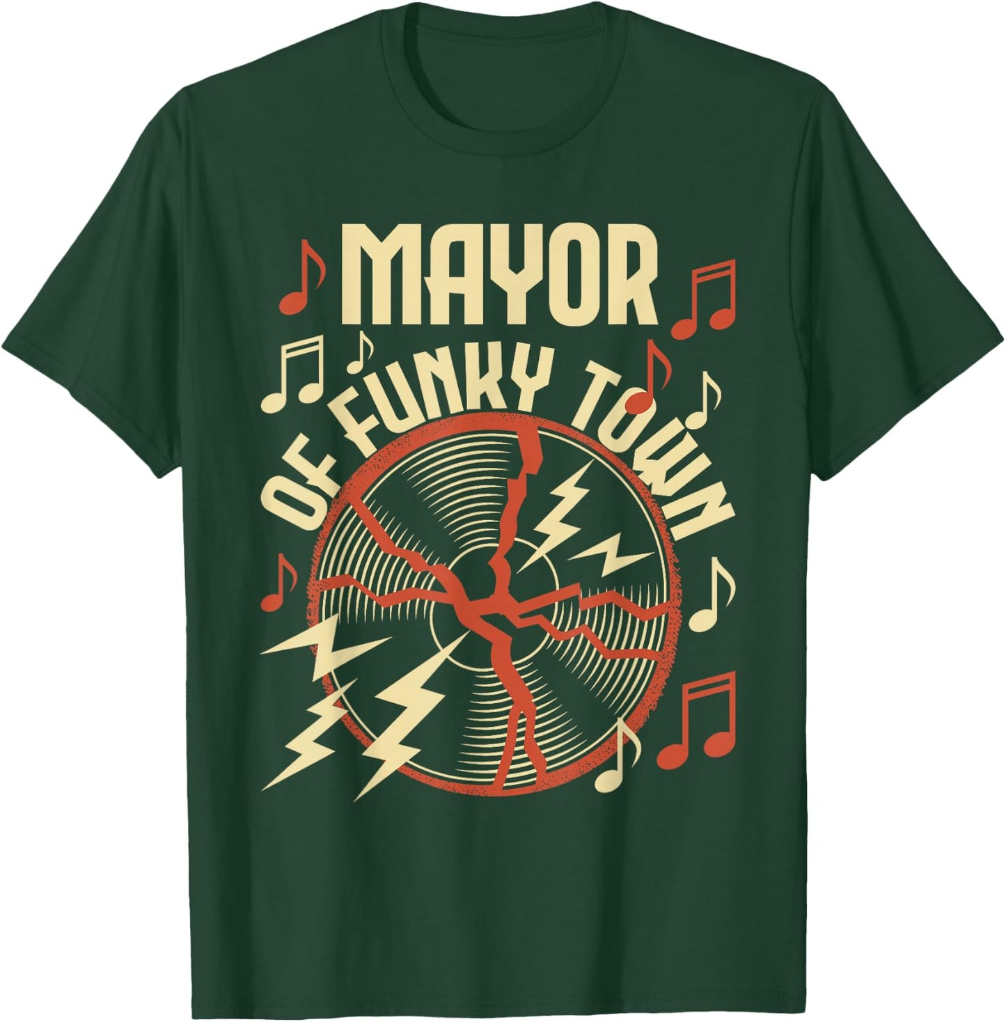 Mayor of Funky Town - 1970s Funky Party 70s Groove T-Shirt - T-Shirt | Forest