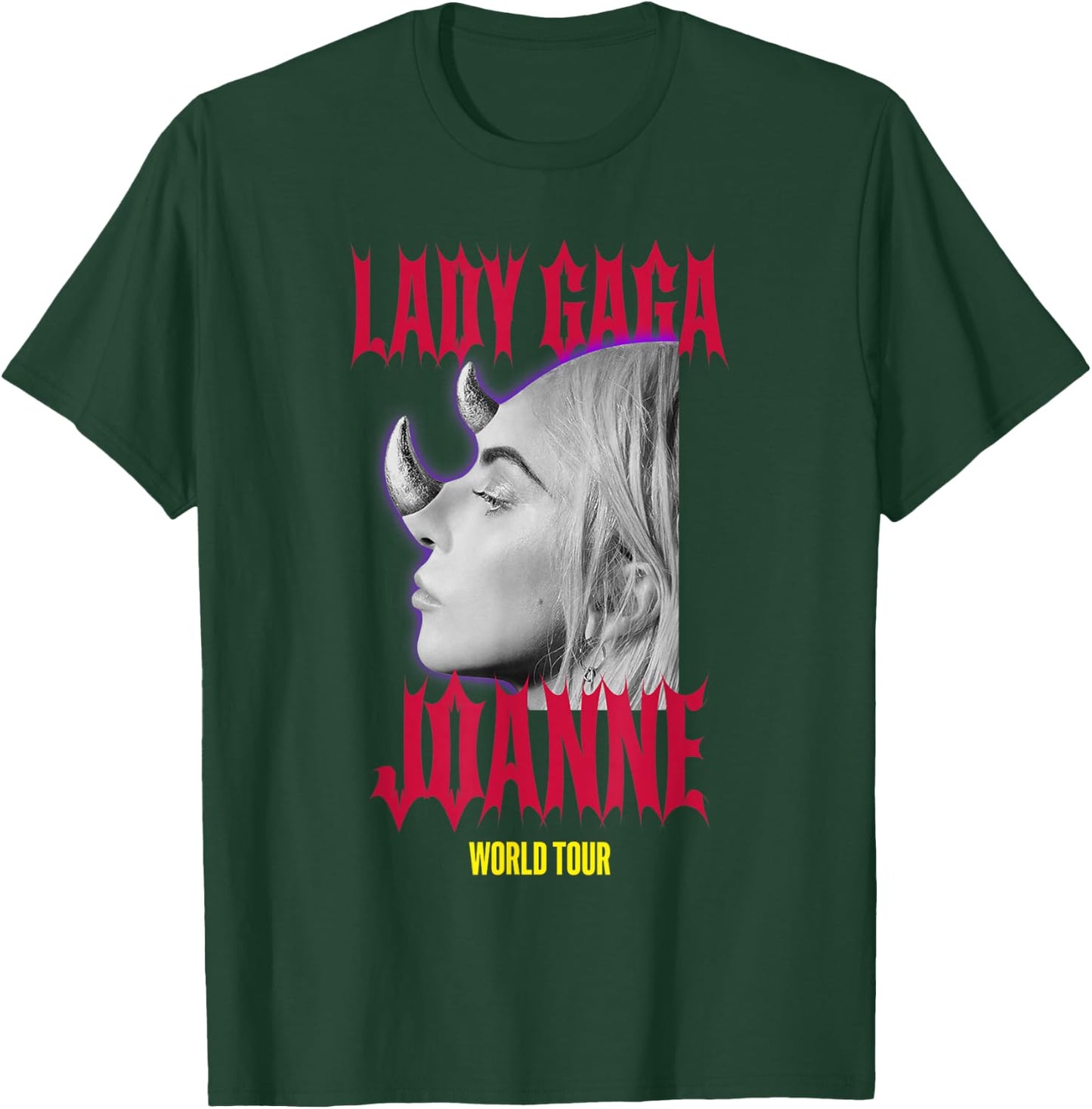Lady Gaga Official Horns Black Small T-Shirt - T-Shirt | Forest