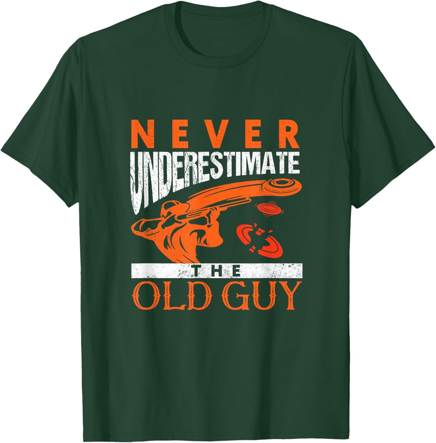 Skeet Shooting Never Underestimate The Old Guy Trap Shooters T-Shirt - T-Shirt | Forest