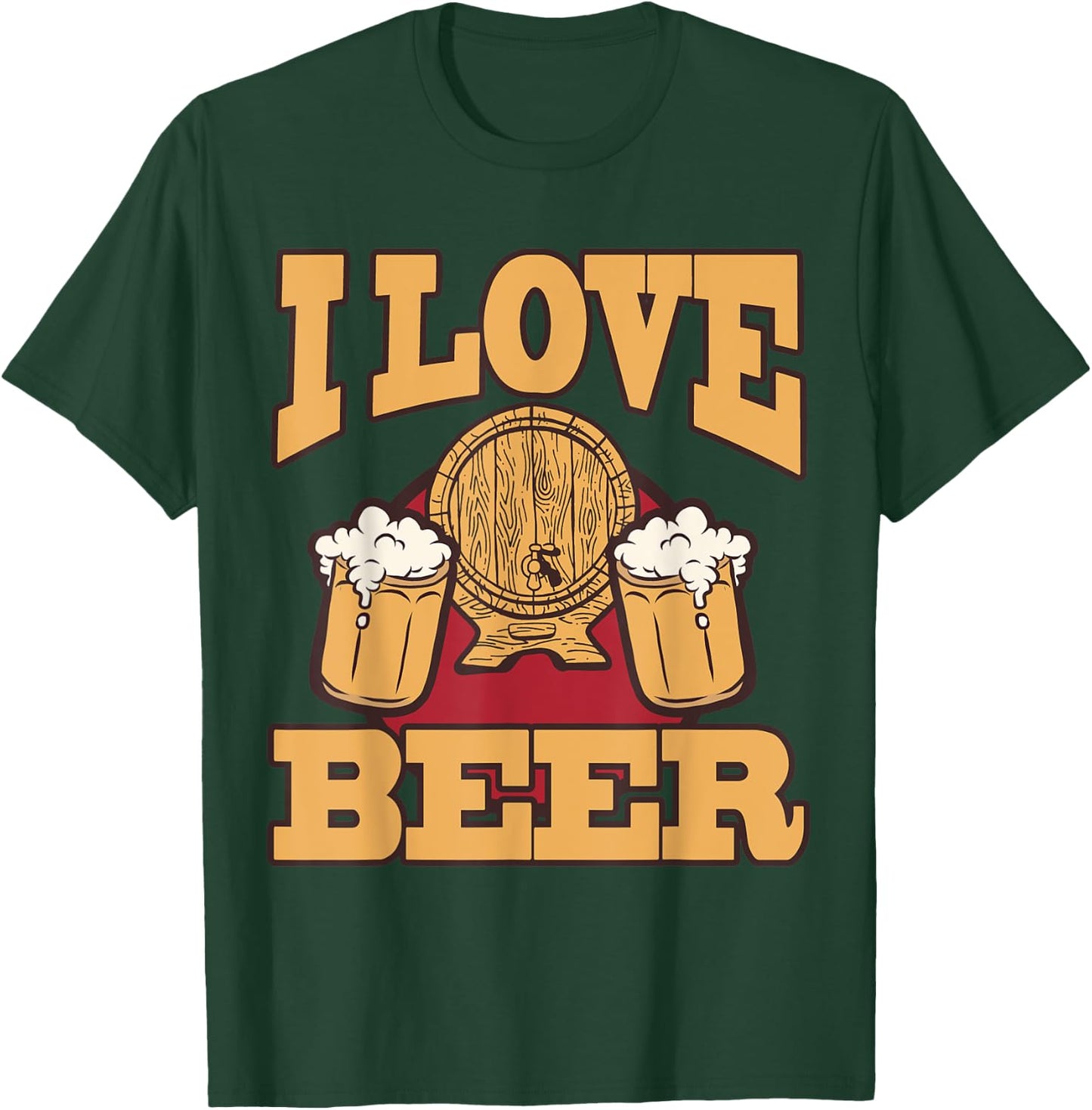 I love beer mug malt brewery drink alcoholic beverage T-Shirt - T-Shirt | Forest
