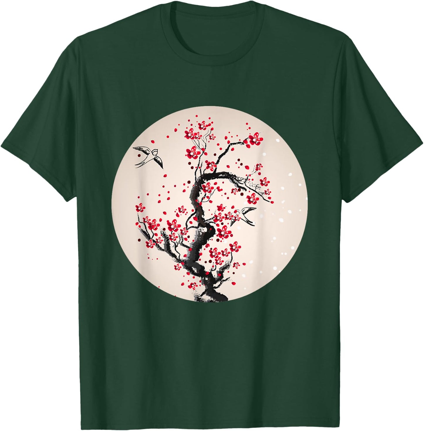 Watercolor Cherry Blossom Tree T-Shirt - T-Shirt | Forest