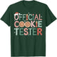 Official Cookie Tester Christmas Cookies Gingerbread Baking T-Shirt - T-Shirt | Forest