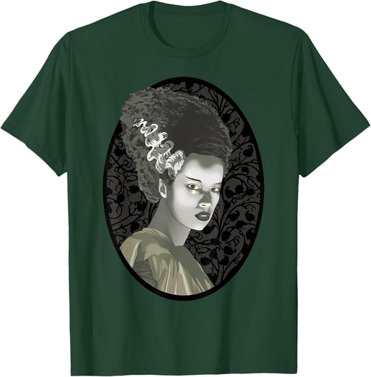 Universal Monsters Bride Of Frankenstein Illustrated T-Shirt - T-Shirt | Forest