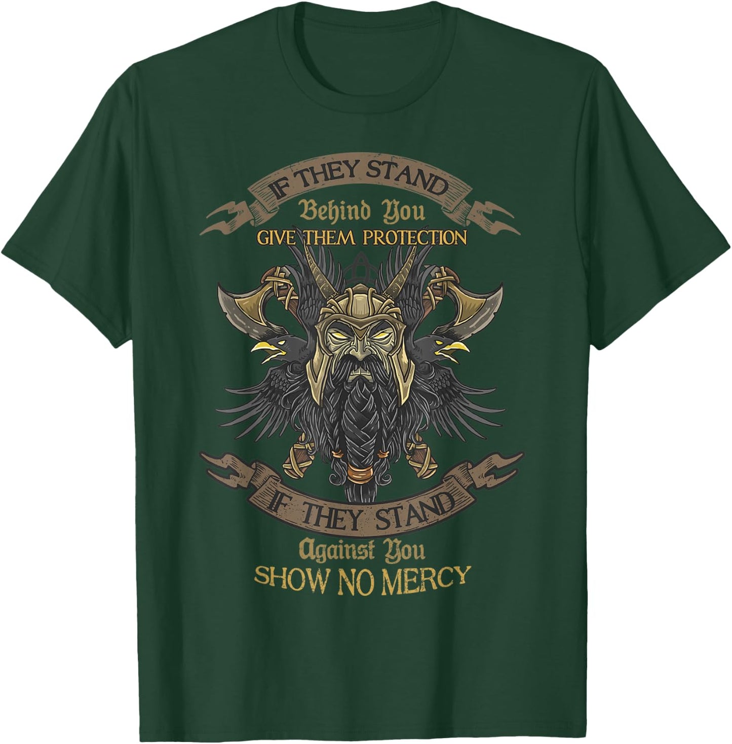 If They Stand Behind You, Give Them Protection! T-Shirt - T-Shirt | Forest
