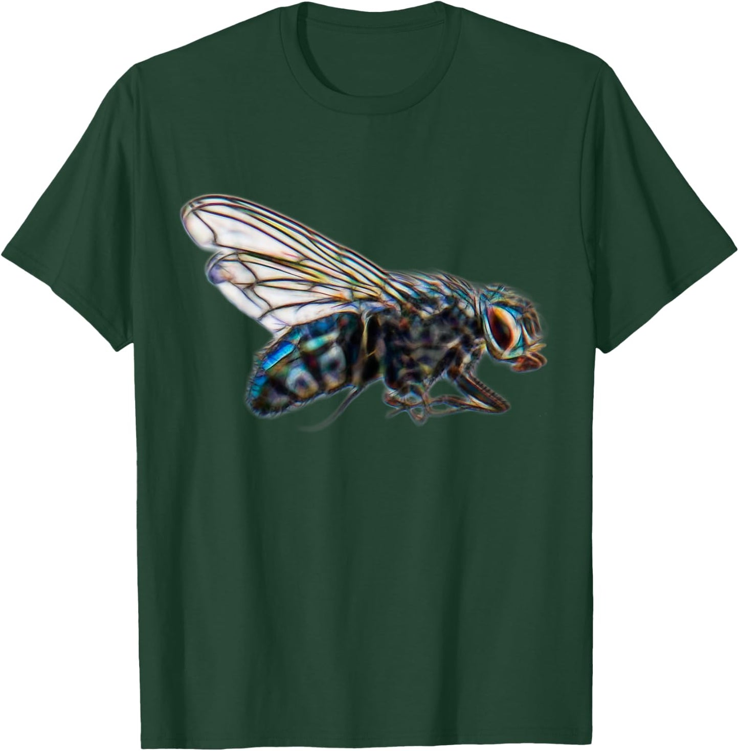 Realistic Graphic Fly Insect Funny Gift Pilots T-Shirt - T-Shirt | Forest