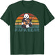Papabear Father's Day Best Papa Plays Guitar Papa Panda T-Shirt - T-Shirt | Forest
