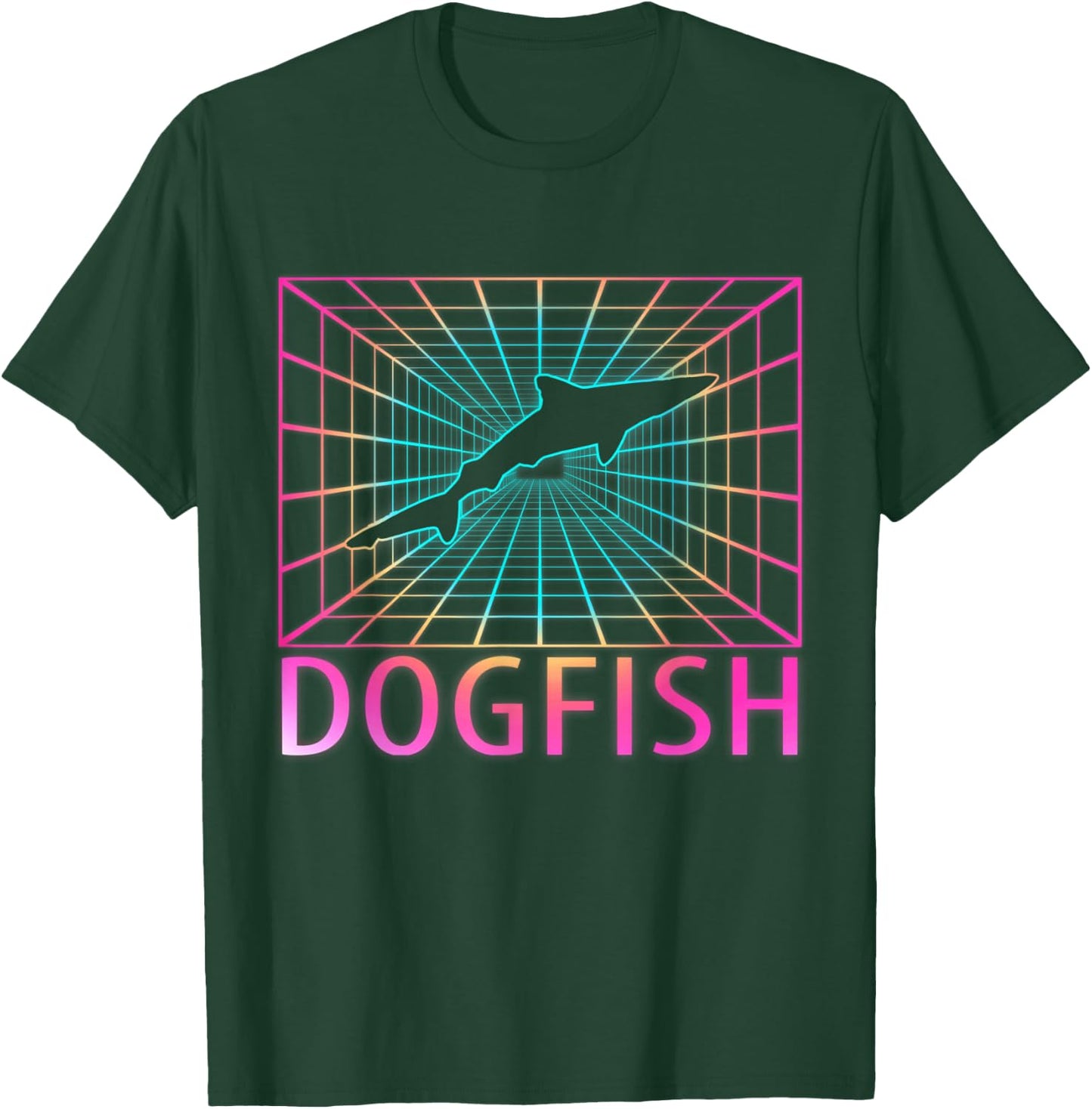 Dogfish Retro Gift T-Shirt - T-Shirt | Forest