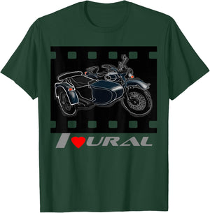 I love URAL for russian retro motorcycles lovers T-Shirt - T-Shirt | Forest