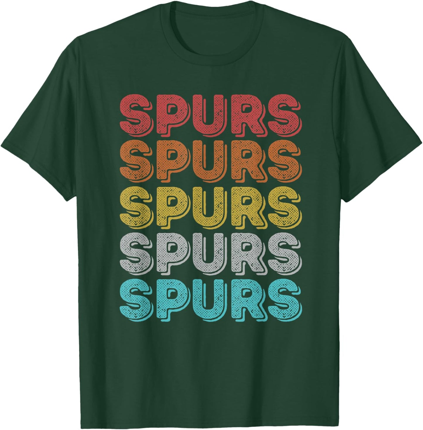 Vintage Retro Spurs T-Shirt - T-Shirt | Forest