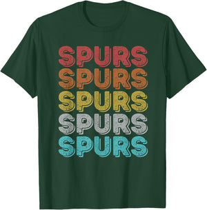 Vintage Retro Spurs T-Shirt - T-Shirt | Forest