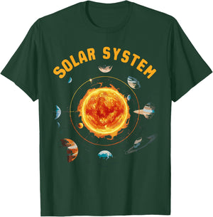 Solar System Planets Space Science T-Shirt - T-Shirt | Forest