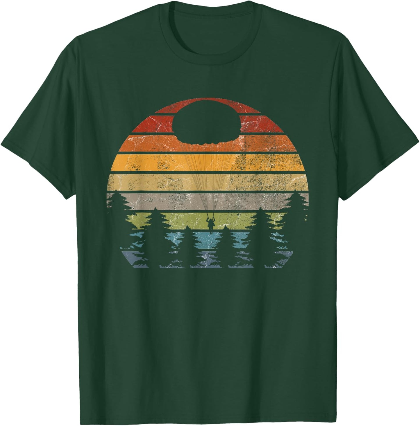 Paratrooper Paratrooper Round Cap Vintage T-Shirt - T-Shirt | Forest