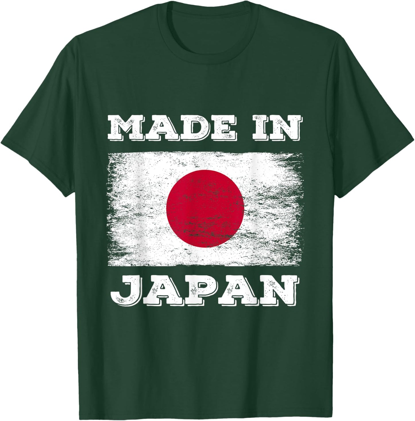 Made In Japan With Japan Flag Novelty Graphic Cool Designs T-Shirt - T-Shirt | Forest