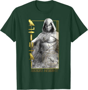 Marvel Moon Knight Bright Glyphs Poster T-Shirt - T-Shirt | Forest