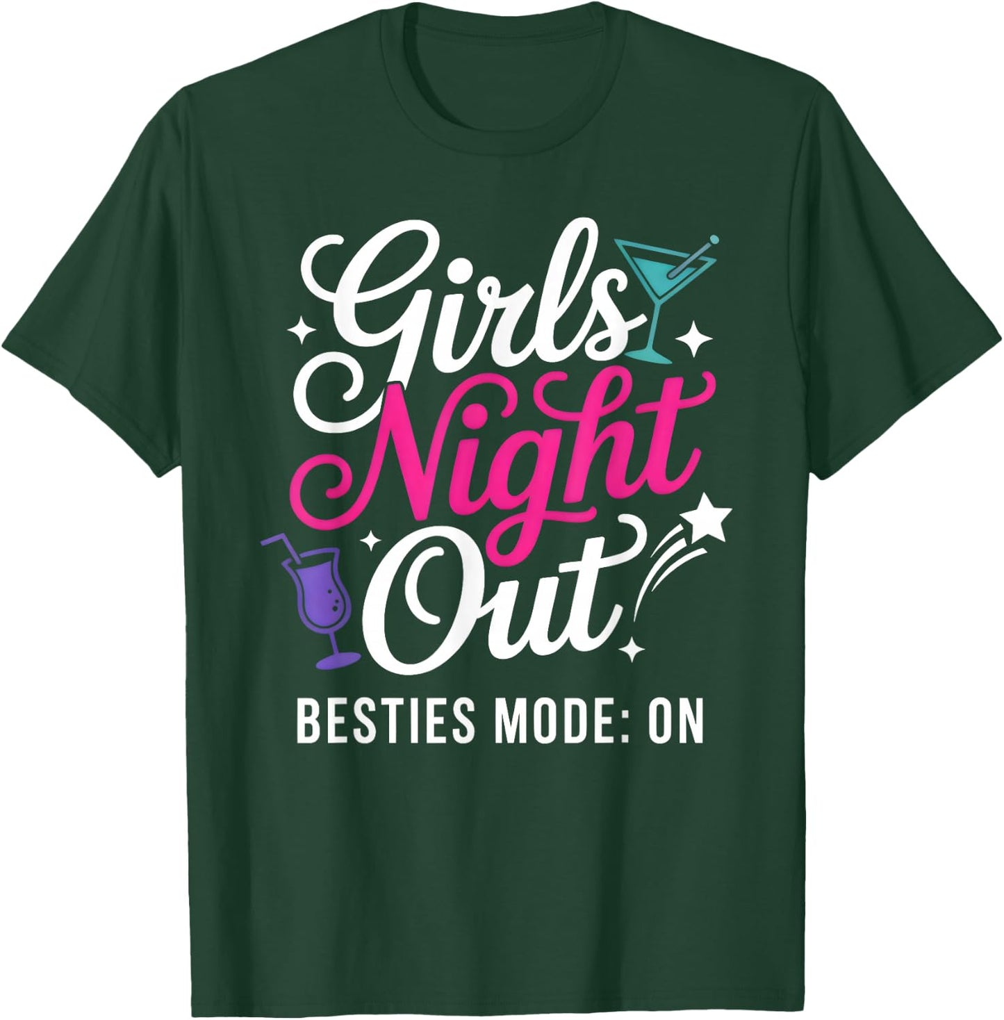 Girls Night Out Cute Matching Party T-Shirt - T-Shirt | Forest
