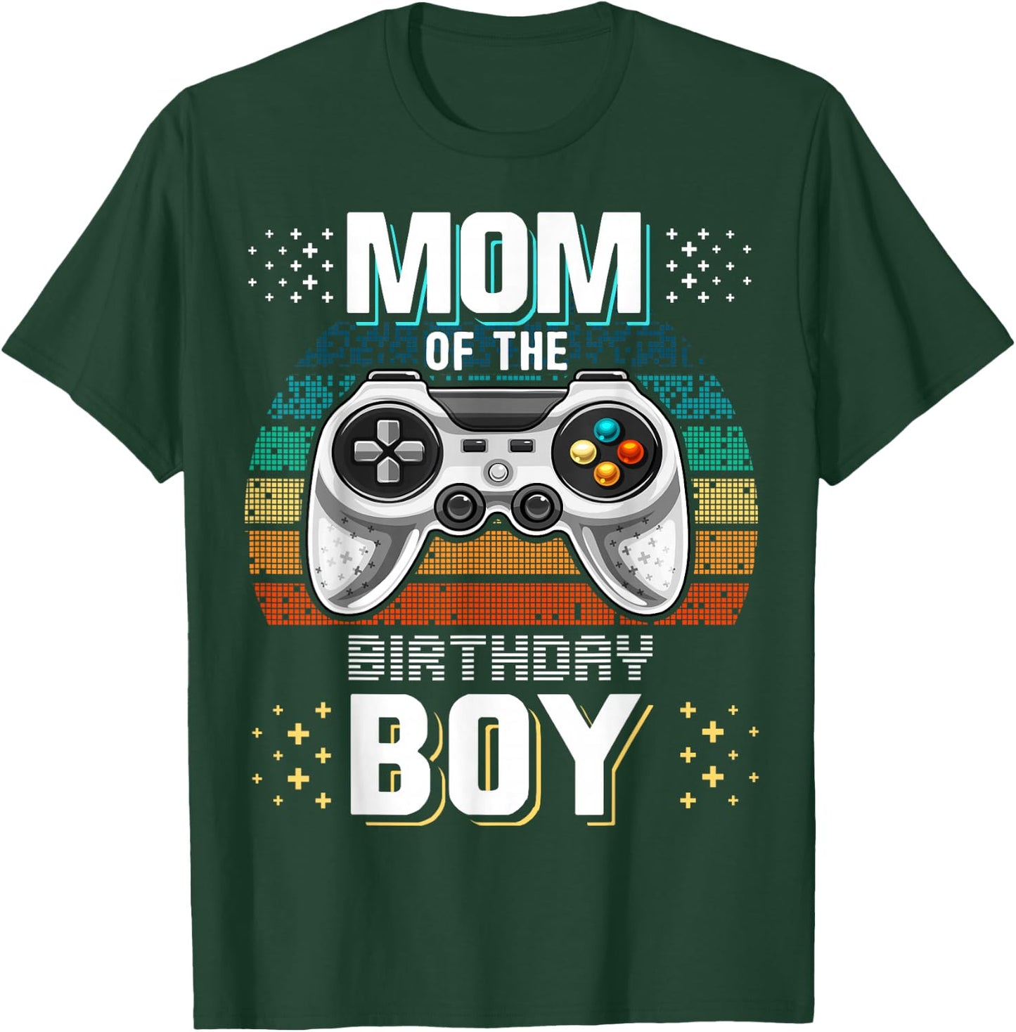 Mom of the Birthday Boy Matching Video Gamer Birthday Party T-Shirt - T-Shirt | Forest