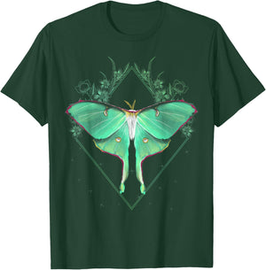 Cute Luna Moth Beautiful Butterfly Insect Lover Themed T-Shirt - T-Shirt | Forest