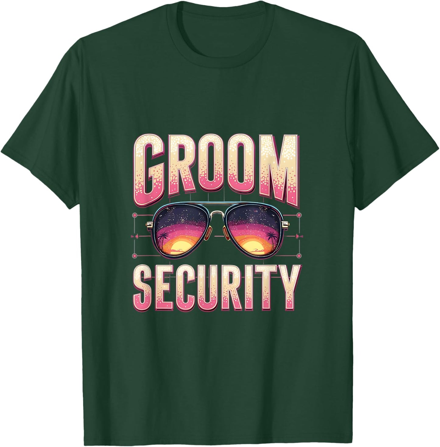 Wedding Groom Safety Bodyguard Escort T-Shirt - T-Shirt | Forest