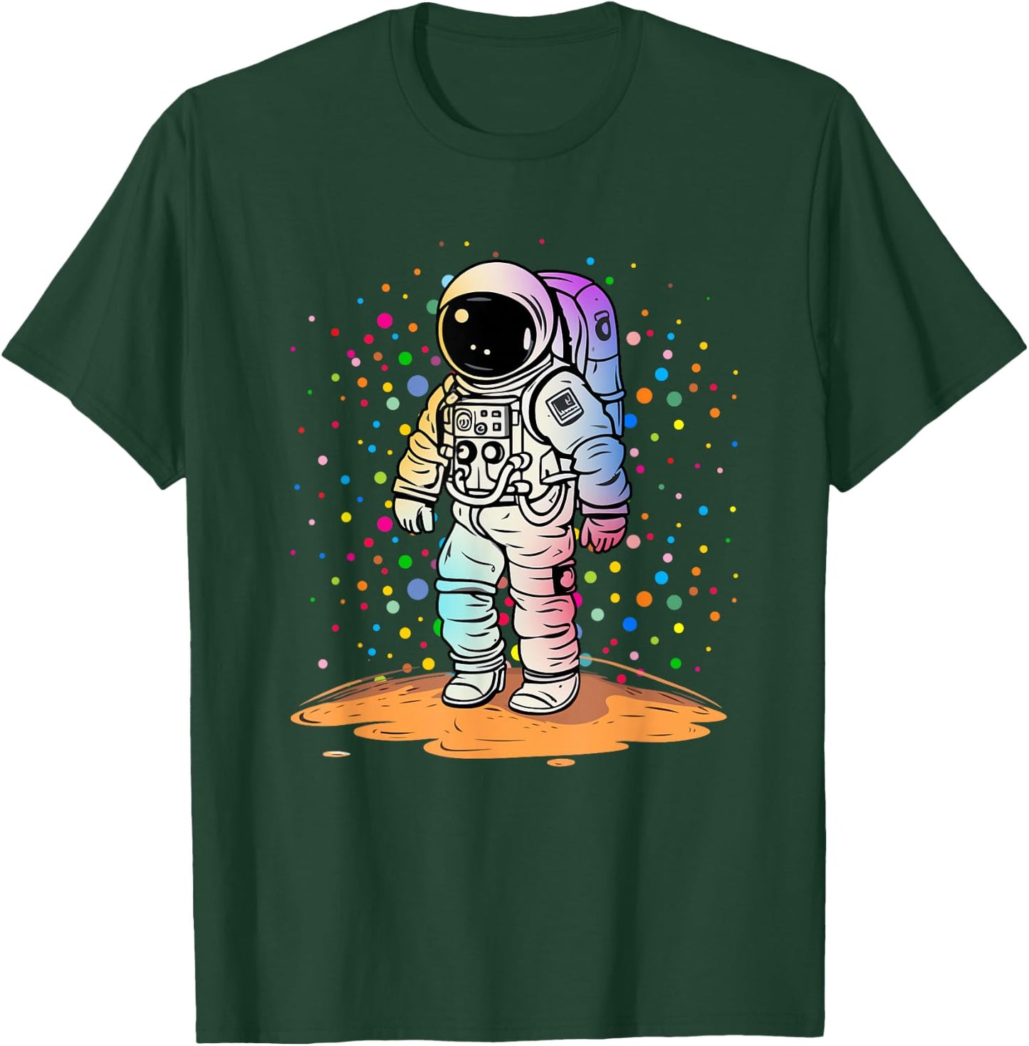 Funny Astronaut Polka Dots Lover Happy Dot Day Girl Boy Kid T-Shirt - T-Shirt | Forest