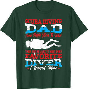 Scuba Diving Dad Father's Day Scuba Diver Funny T-Shirt - T-Shirt | Forest