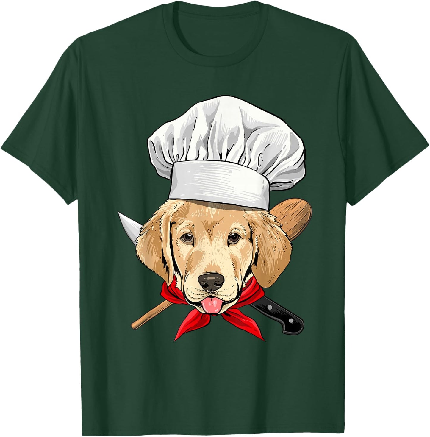 Labrador Chef Dog, Cooking Baking Lover T-Shirt - T-Shirt | Forest