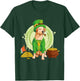 Labrador Retriever Dog Leprechaun Hat Irish Flag Labbi Women Kids T-Shirt - T-Shirt | Forest
