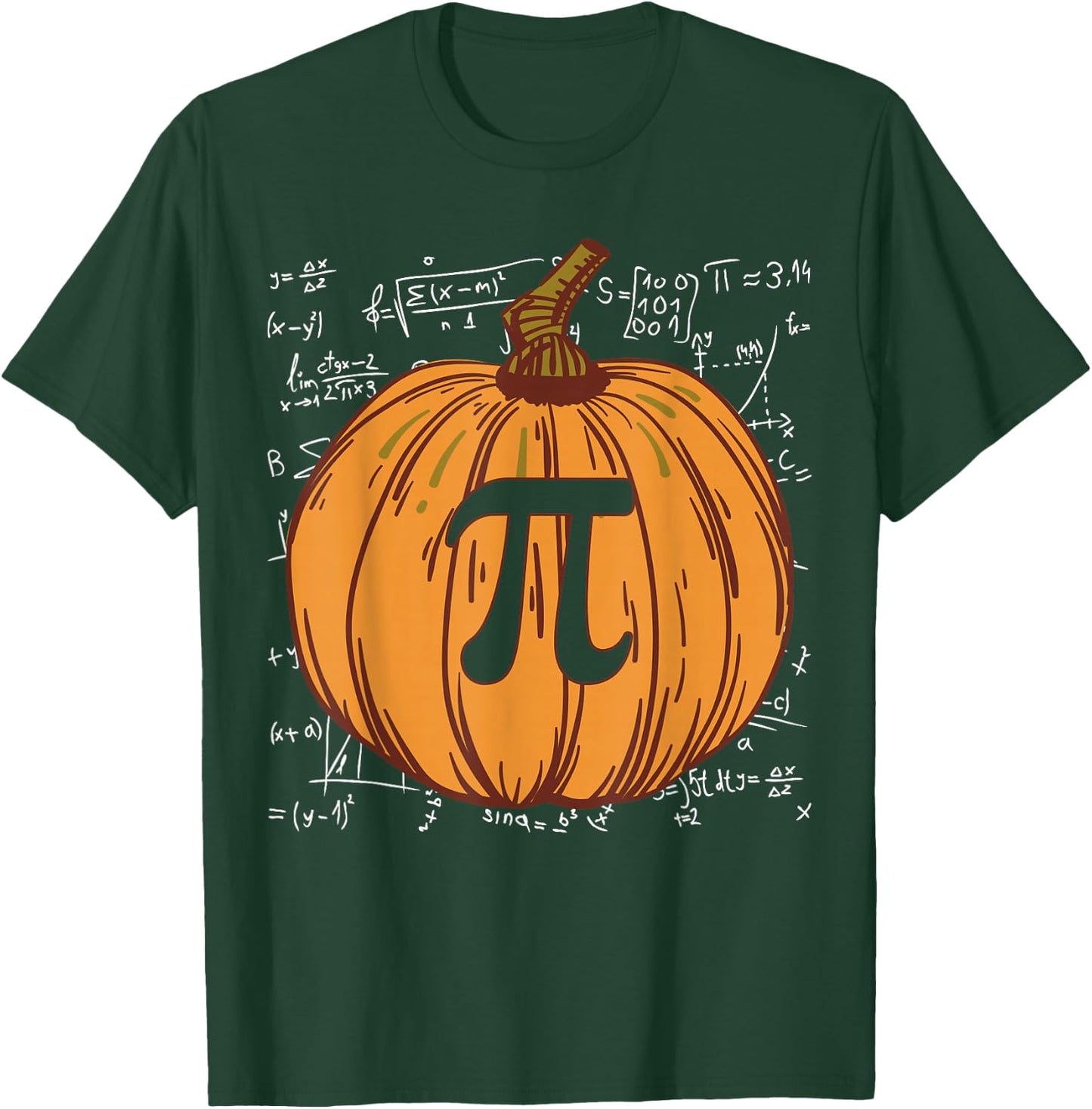 Funny Pumpkin Pie Halloween Fall Thanksgiving Pumpkin Pi T-Shirt - T-Shirt | Forest