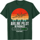 Retro Airline Pilot In Progress Future Airline Pilot Kids T-Shirt - T-Shirt | Forest