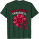 Flower Ribbon Brain Aneurysm Awareness Month Support Graphic T-Shirt - T-Shirt | Forest