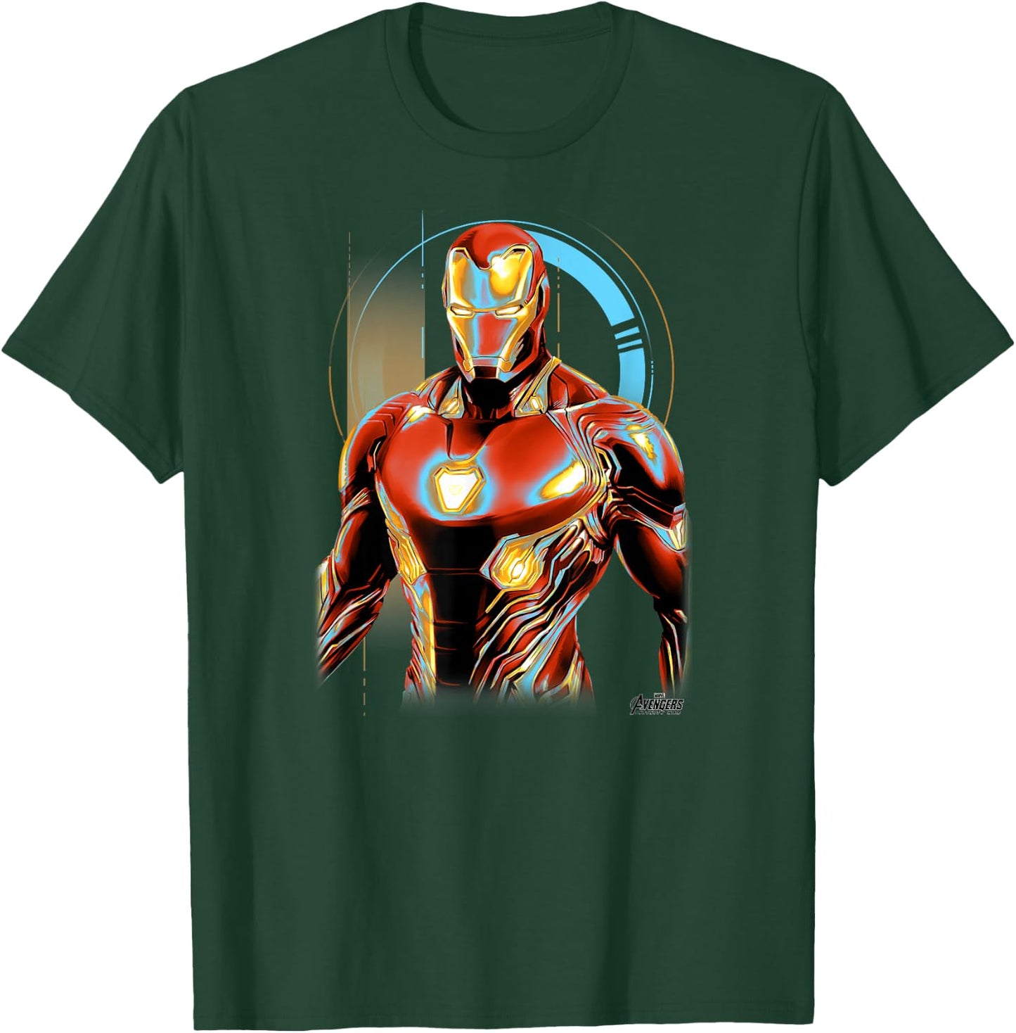 Marvel Infinity War Iron Man Digital Profile Pose T-Shirt - T-Shirt | Forest