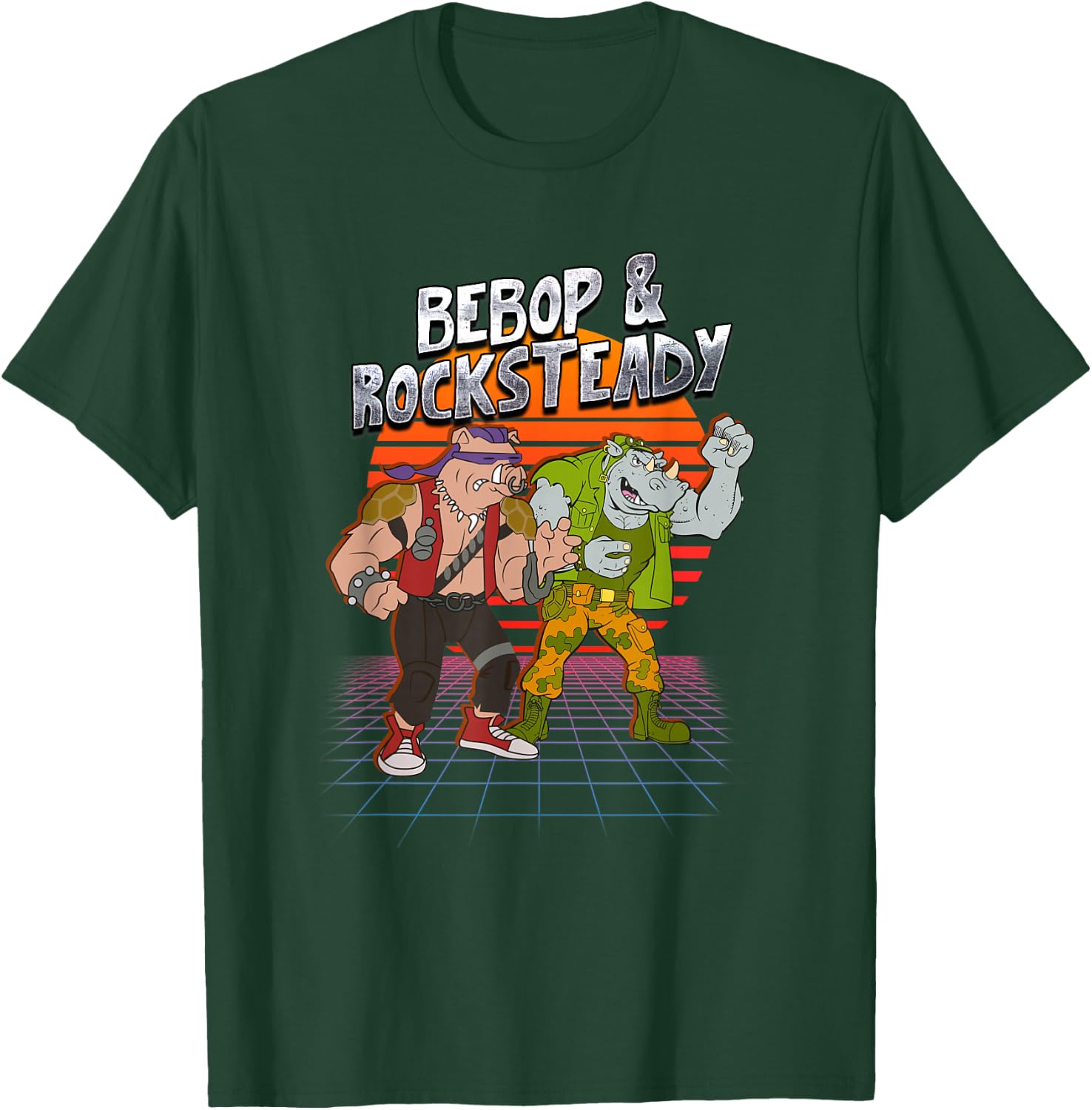 Bepop & Rocksteady - Retro Style T-Shirt - T-Shirt | Forest