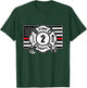 2nd Birthday Firefighter Fire Truck 2 Year Old T-Shirt - T-Shirt | Forest