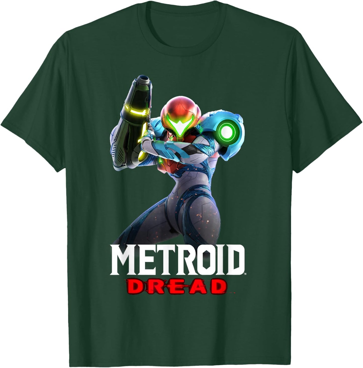 Metroid Dread Samus Aran Standing Nintendo Hero Poster T-Shirt - T-Shirt | Forest