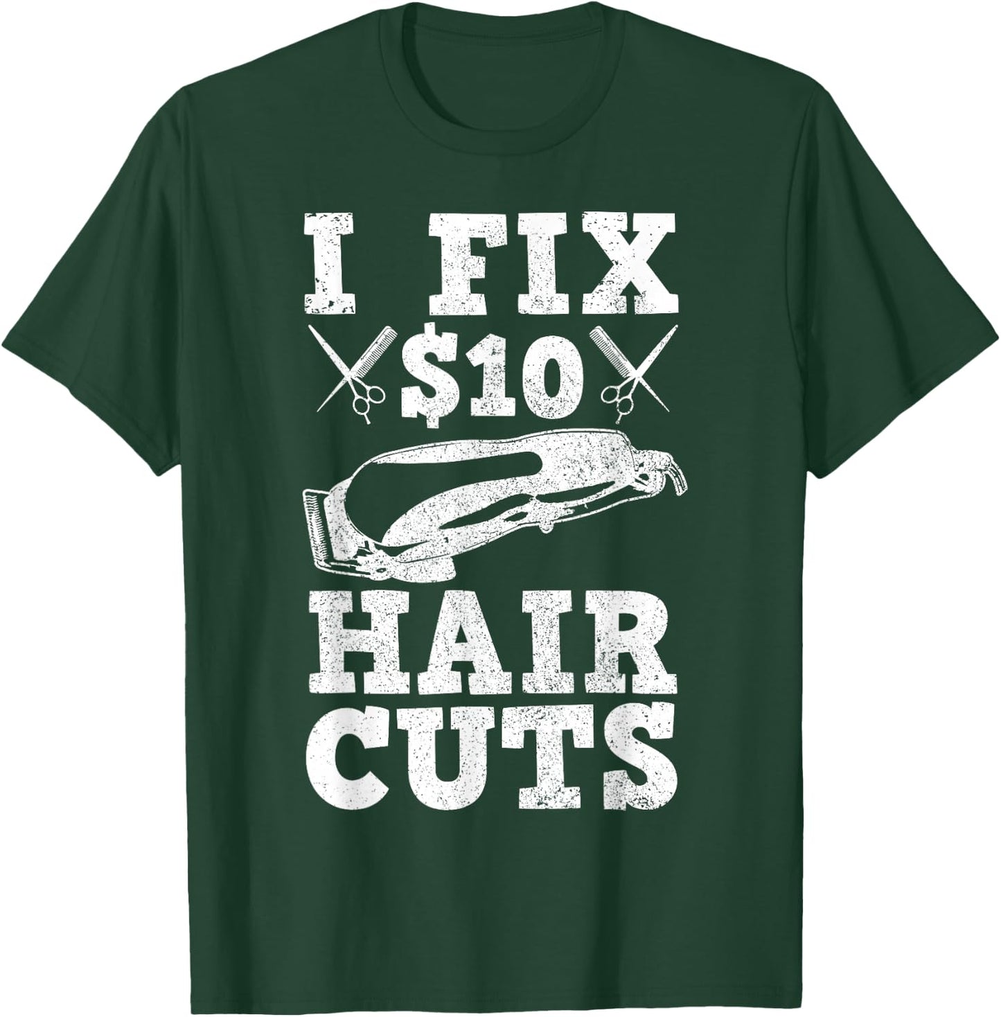 Barber Hairdresser Hairdresser Funny Gift T-Shirt - T-Shirt | Forest