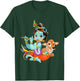 Hindu god Lord Shri Krishna with a Cow and a Bird T-Shirt - T-Shirt | Forest