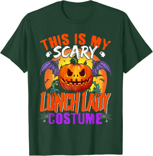 This Is My Scary Lunch Lady Costume Halloween Lunch Lady T-Shirt - T-Shirt | Forest