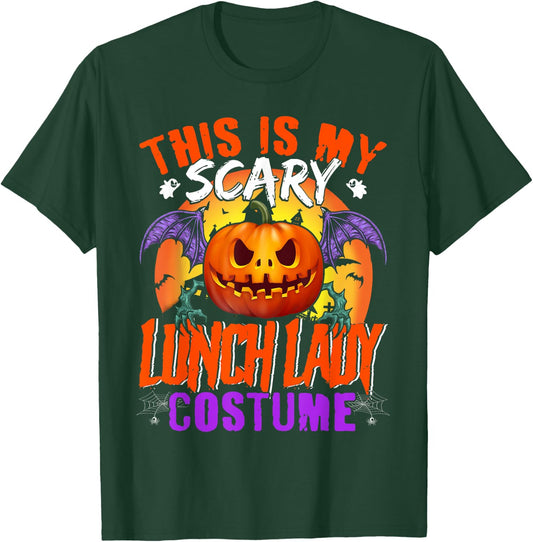 This Is My Scary Lunch Lady Costume Halloween Lunch Lady T-Shirt - T-Shirt | Forest