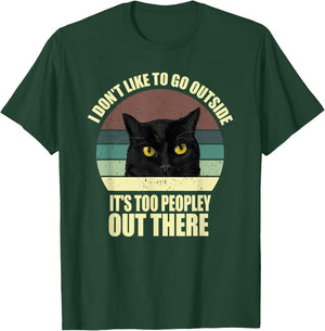 Anti-Social But Cat-Friendly – Funny Introvert Design T-Shirt - T-Shirt | Forest