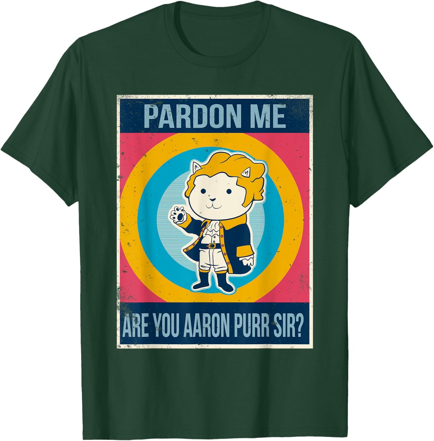 Hamilton Cat T-Shirt - T-Shirt | Forest