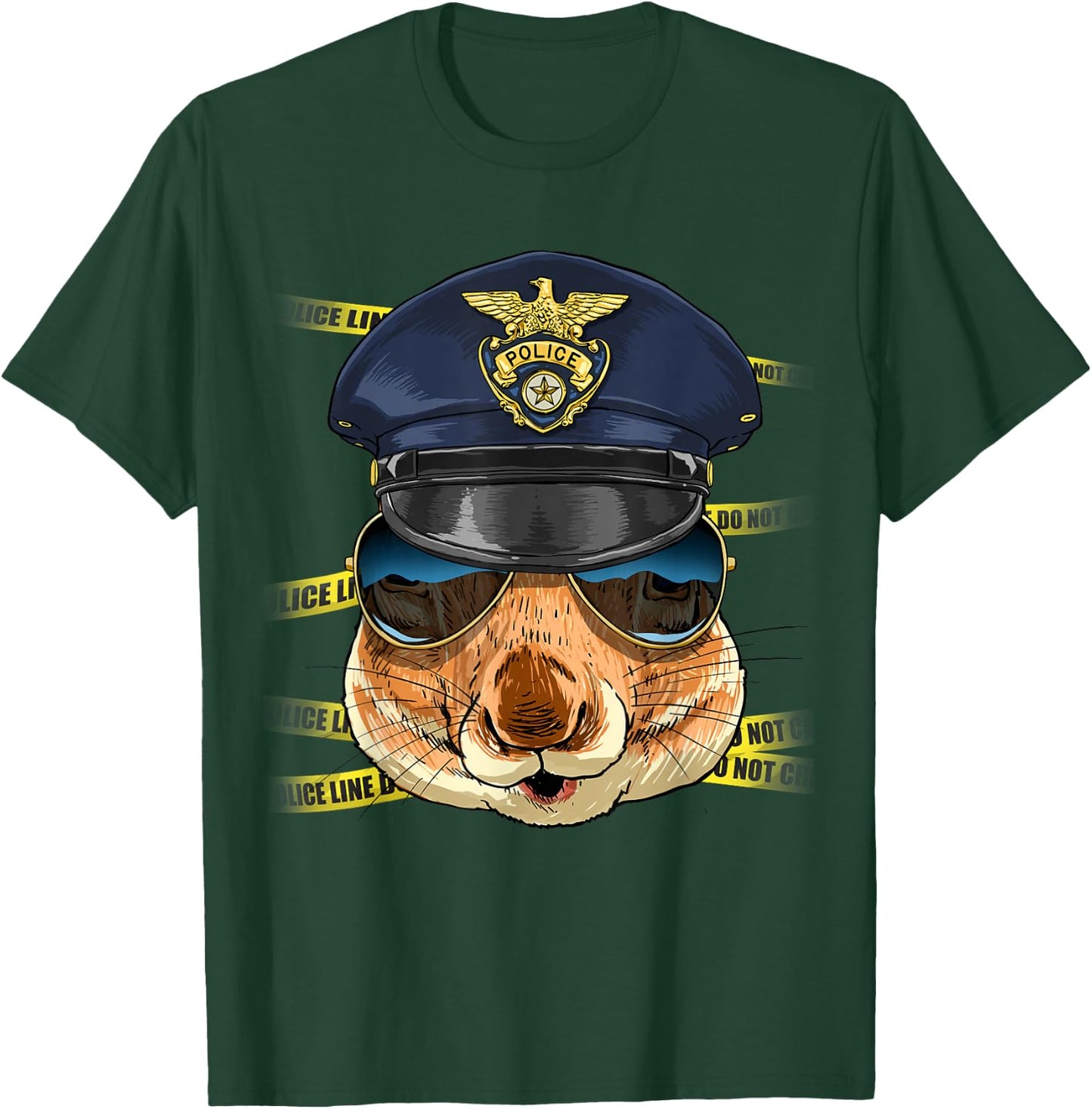 Squirrel Police Wildlife Squirrel Rodent Animal Lover T-Shirt - T-Shirt | Forest