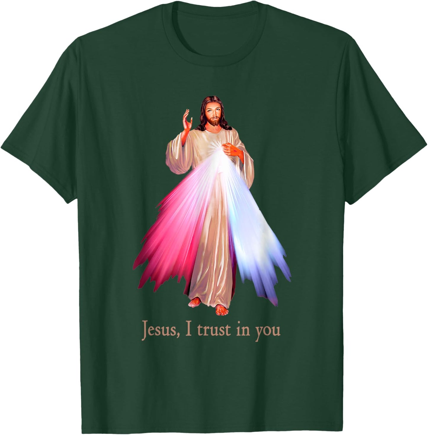 Divine Mercy Jesus I trust in You T-Shirt - T-Shirt | Forest