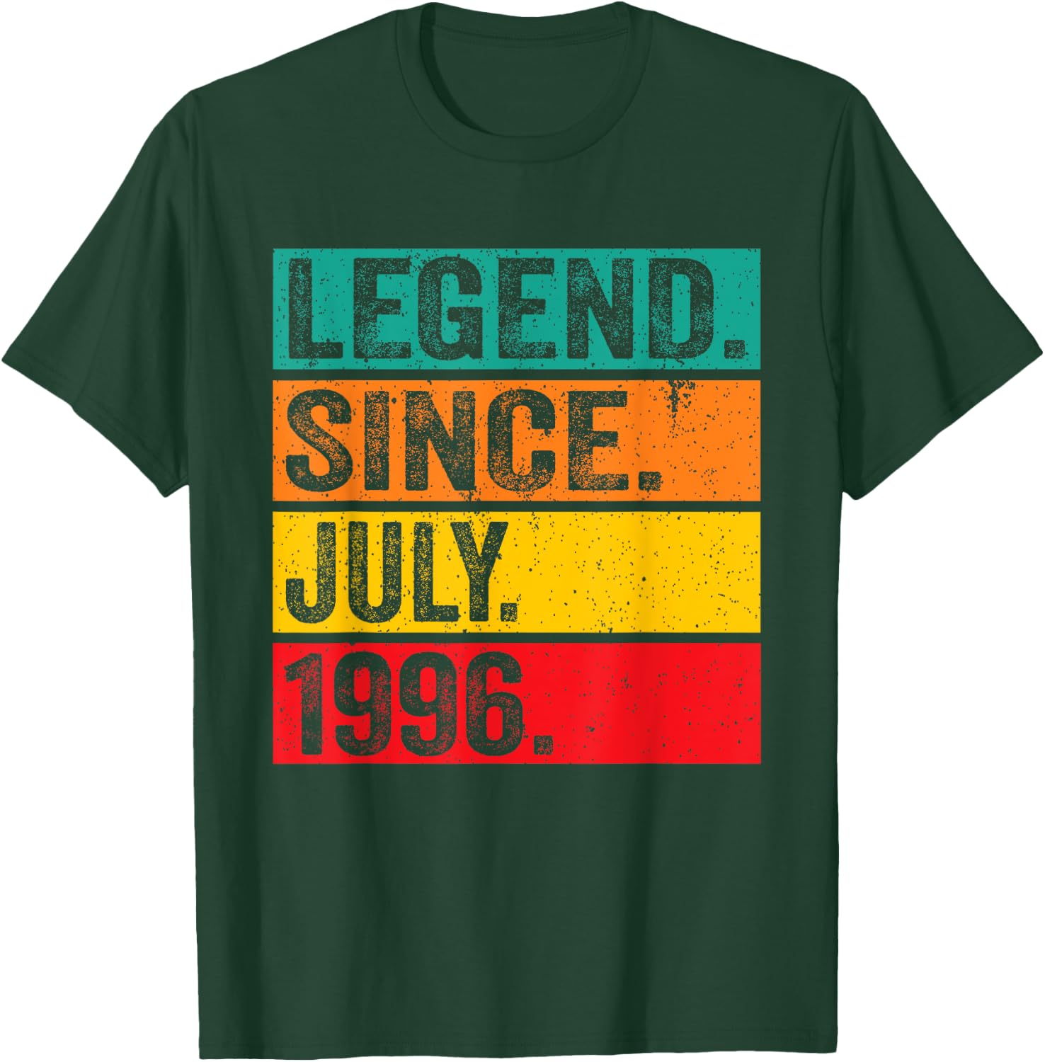 Legend Since July 1996 29th Birthday 29 Years Old Vintage T-Shirt - T-Shirt | Forest
