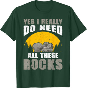 Rock Collecting Rock Collector Geology Geologist T-Shirt - T-Shirt | Forest